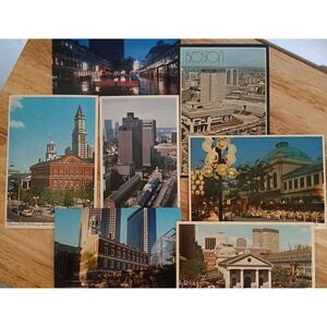 Faneuil Hall Vintage Postcards Lot Of 7 Cards Boston Massachusetts READ DESCRIPT